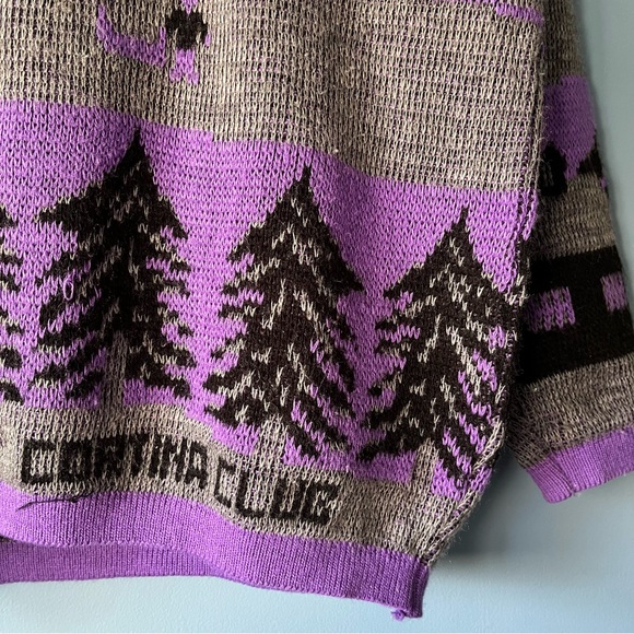 vintage pattern knit sweater - Picture 2 of 4